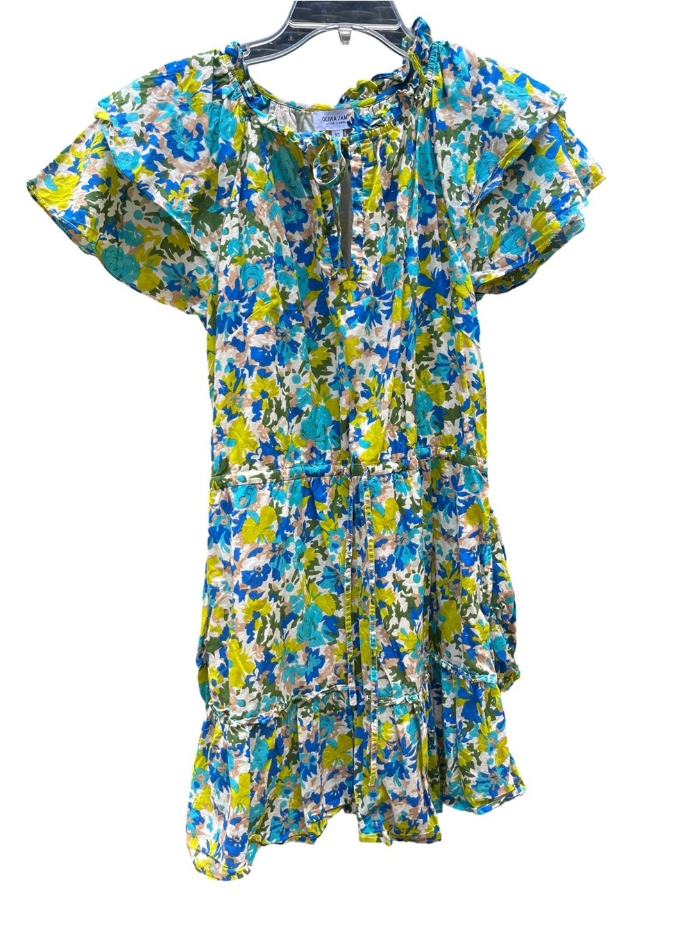 Olivia James the Label Hidden Paradise in Multi Floral Dress Sz XS